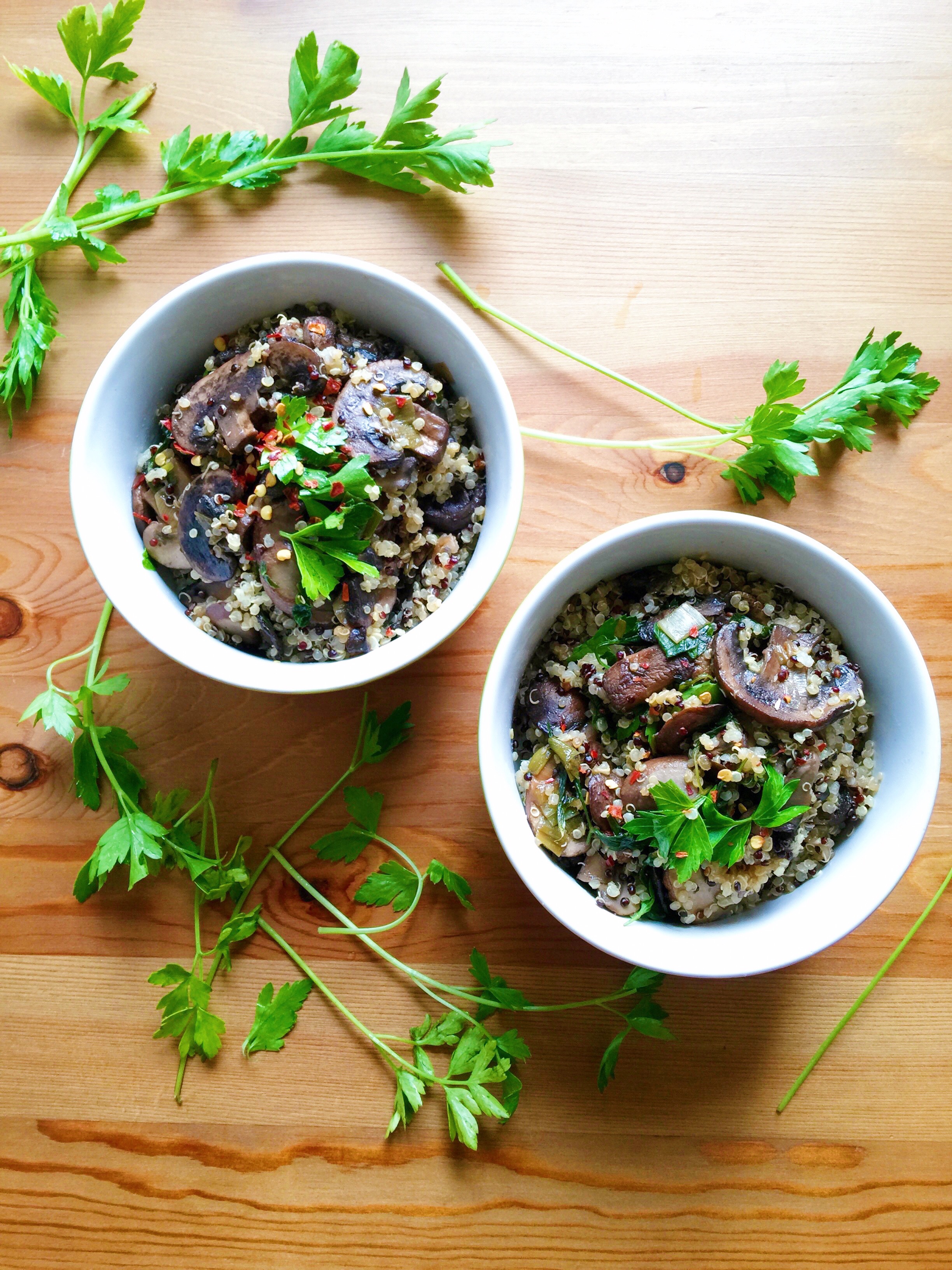 Quinotto: Quinoa Mushroom Risotto