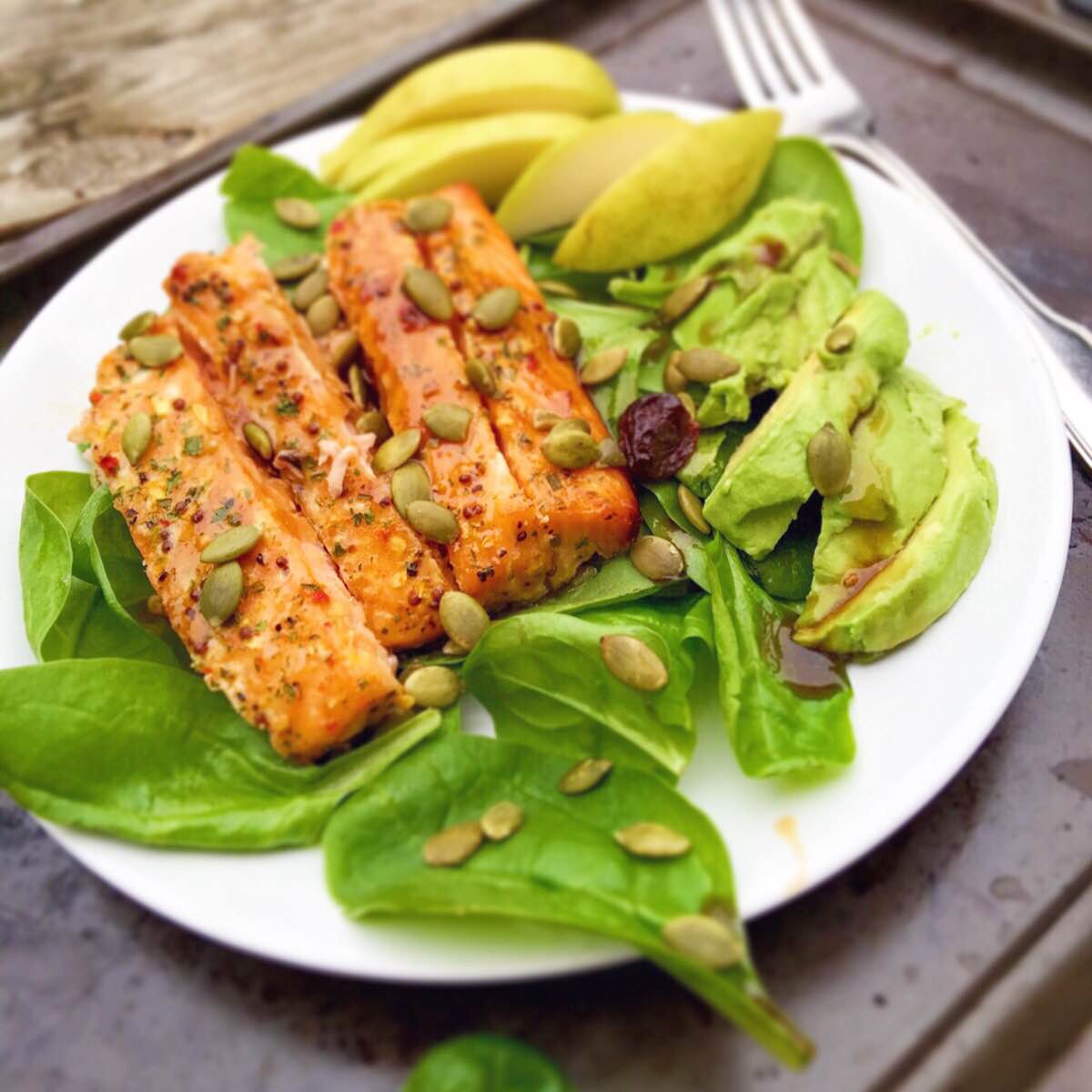 Tamari & Maple Glazed Baked Salmon