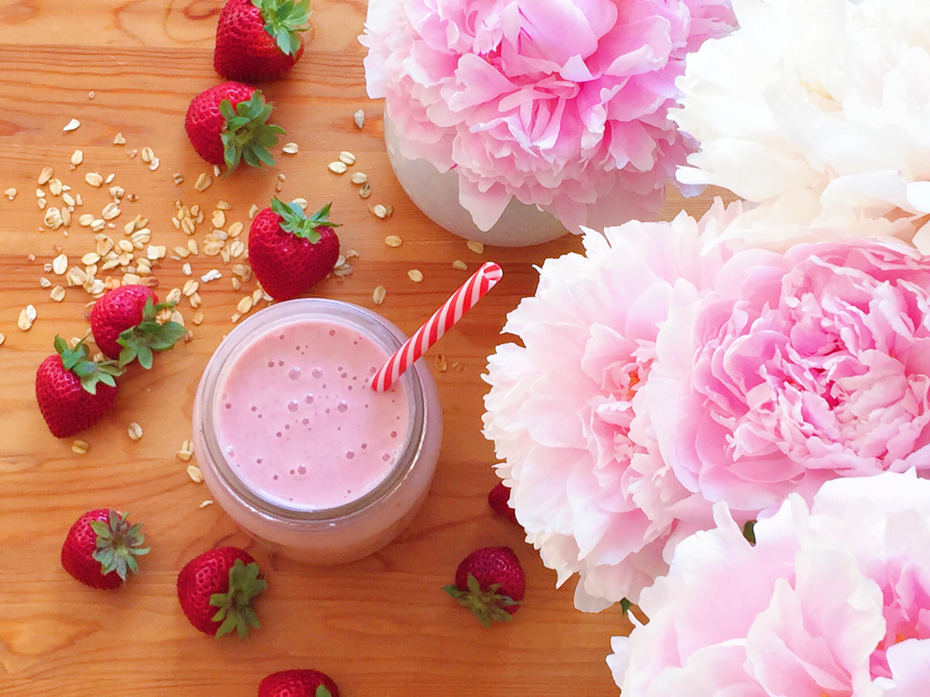 Pretty in Pink: A Strawberry Shortcake  Smoothie