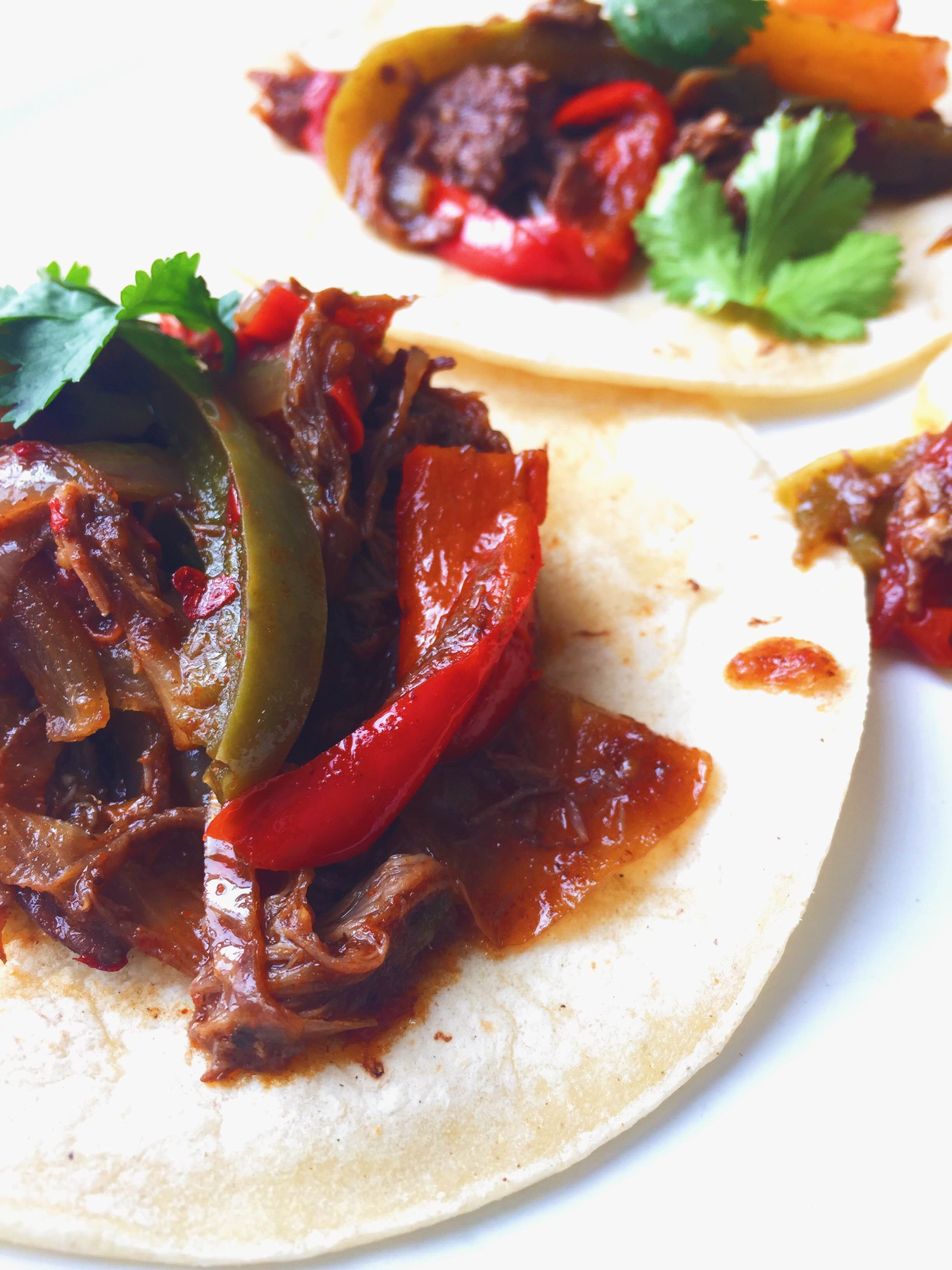 Barbacoa Beef Fajitas!