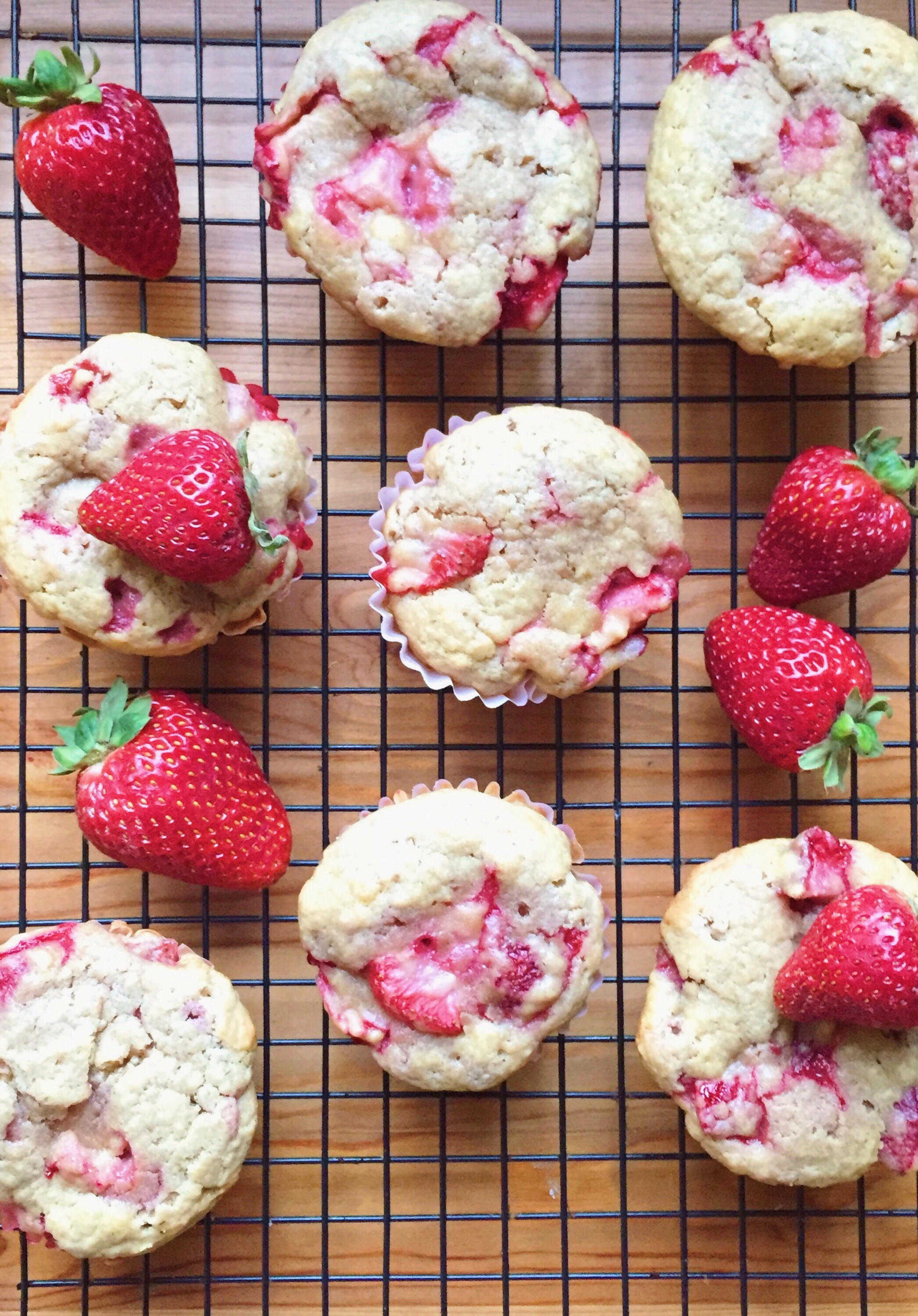 Strawberry Yogurt Muffins