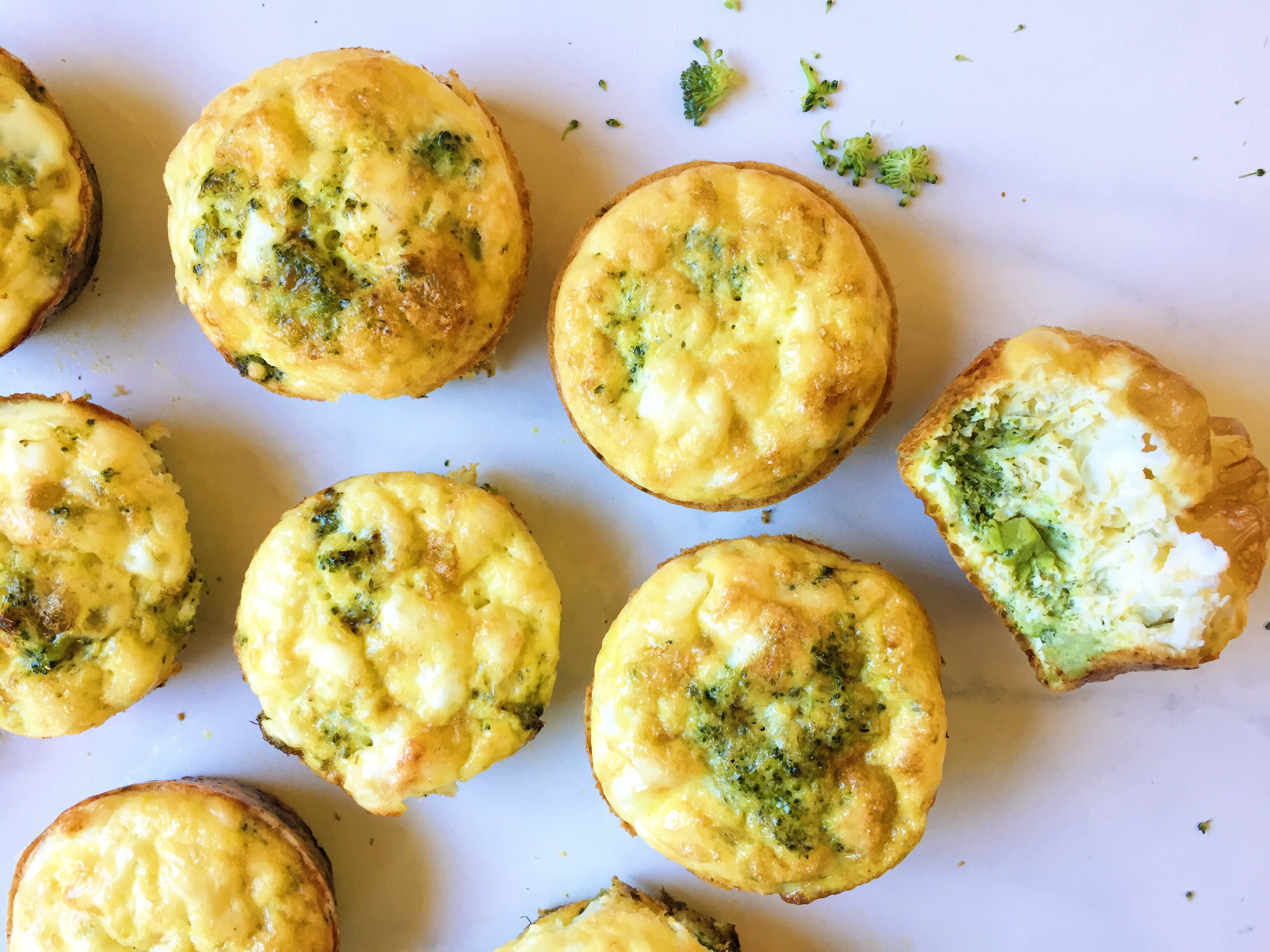 Feta & Broccoli Egg Muffins