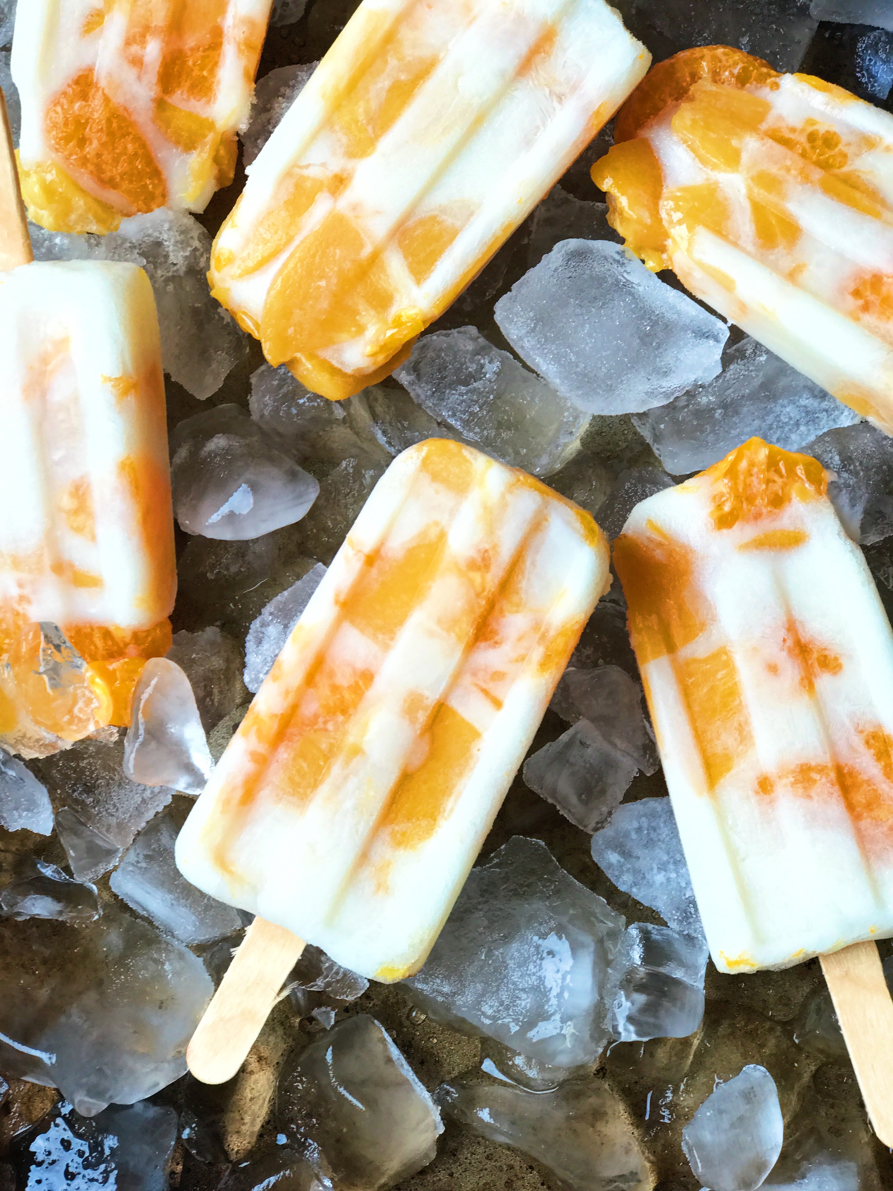 Peachy Vegan Popsicles
