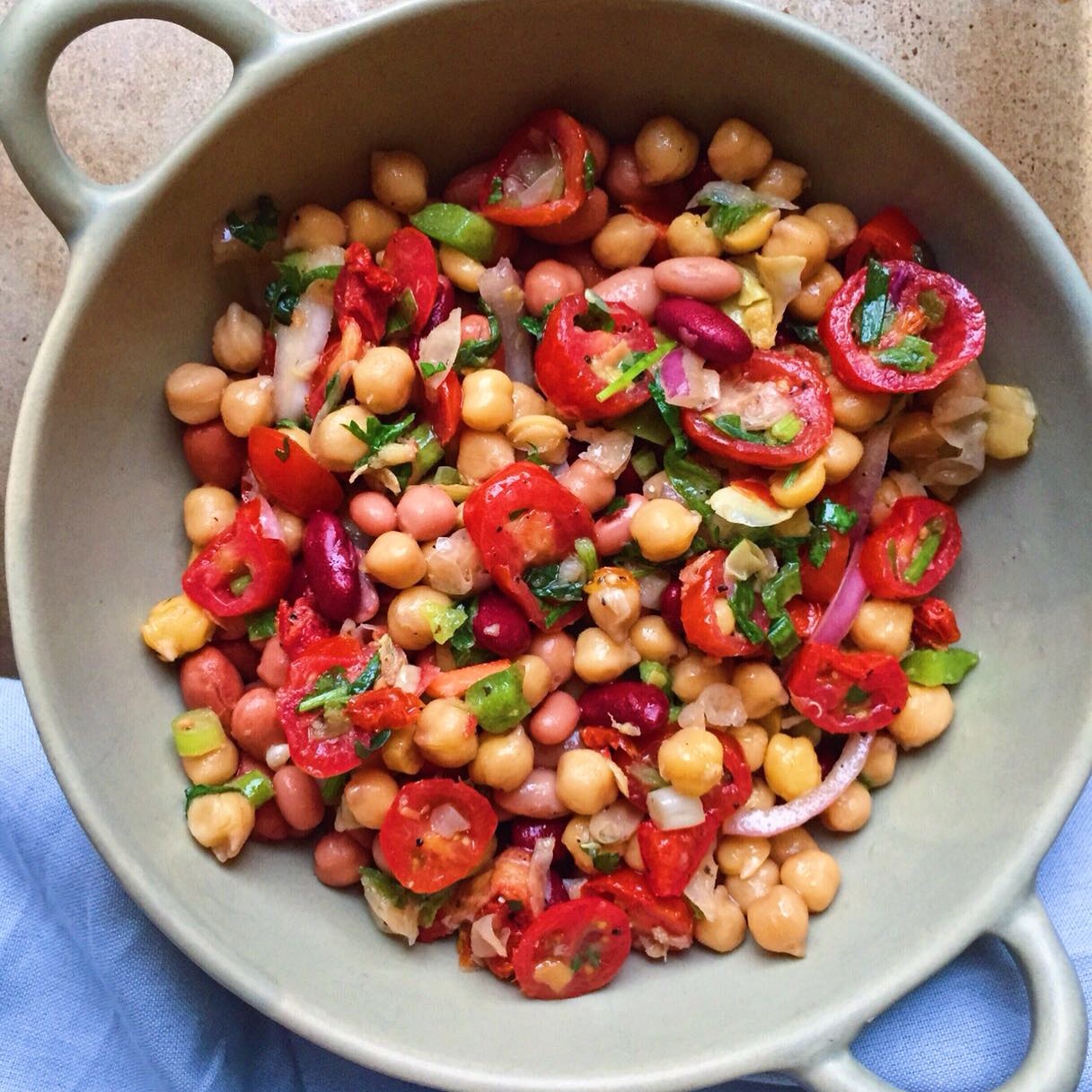 Chickpea & Tomato Mediterranean Salad