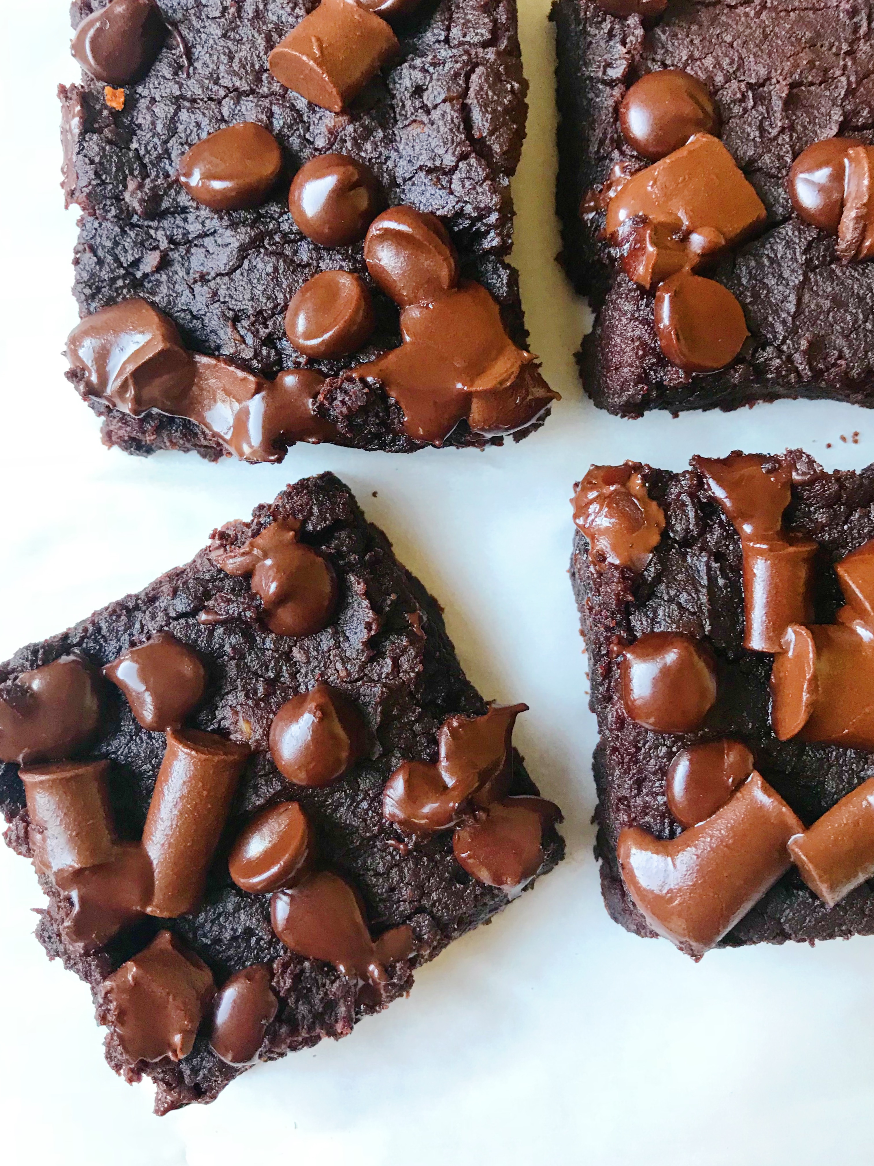 Flourless Chocolate Chickpea Brownies