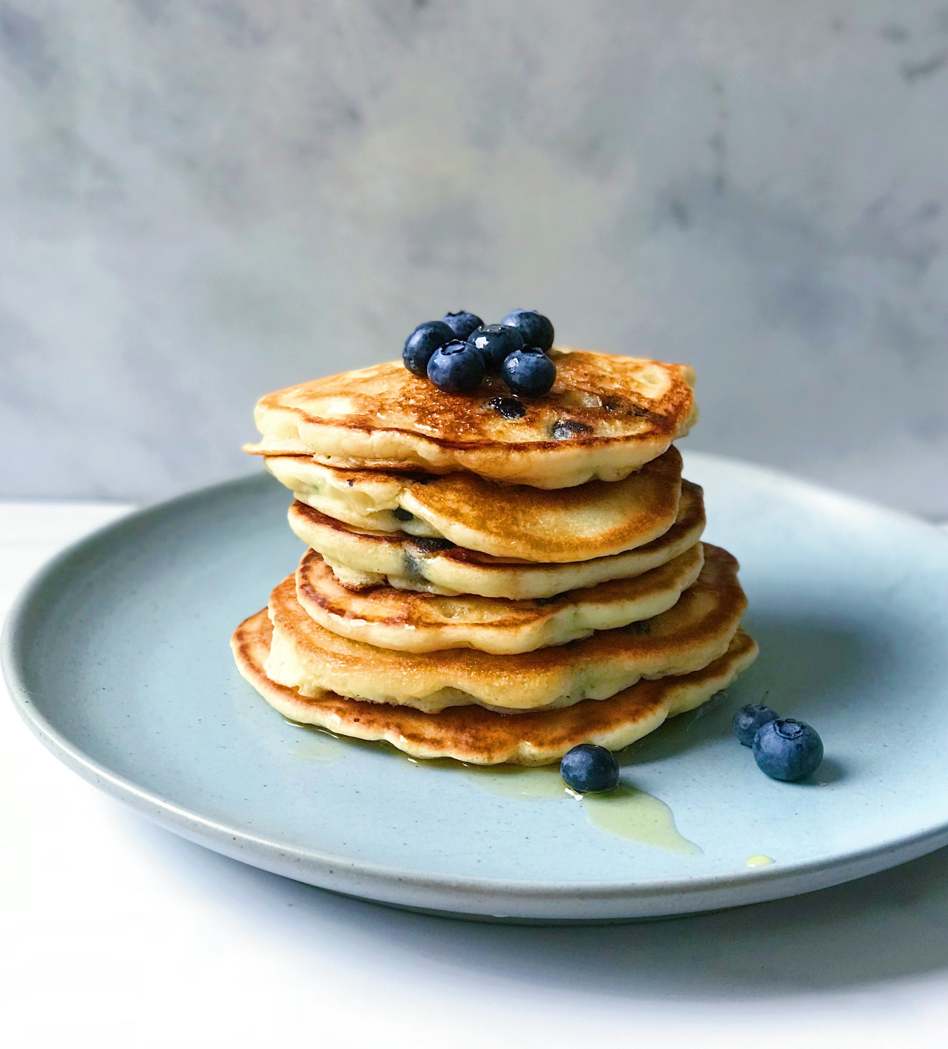 Blueberry Buttermilk Kefir Pancakes