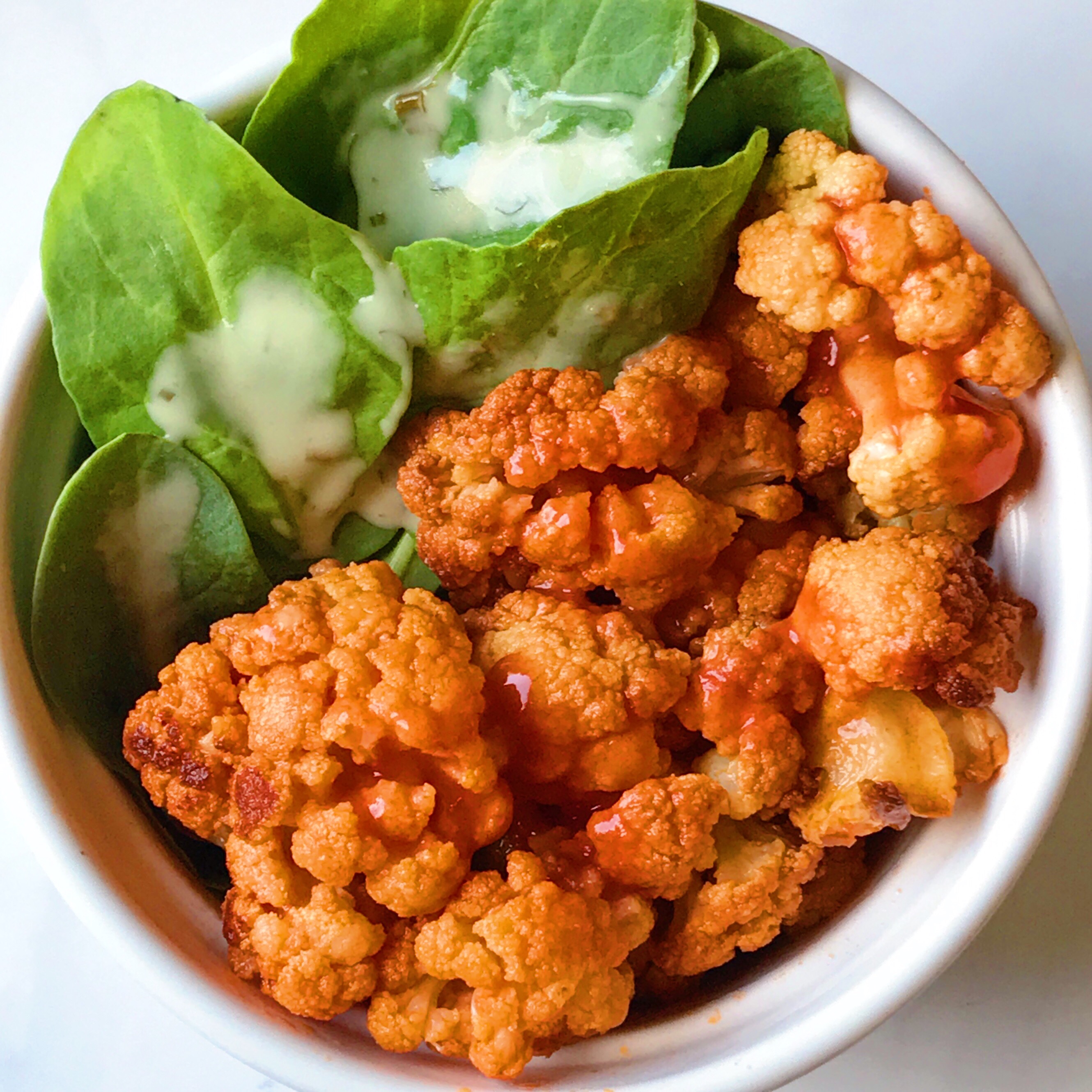 Crispy Buffalo Cauliflower Bites