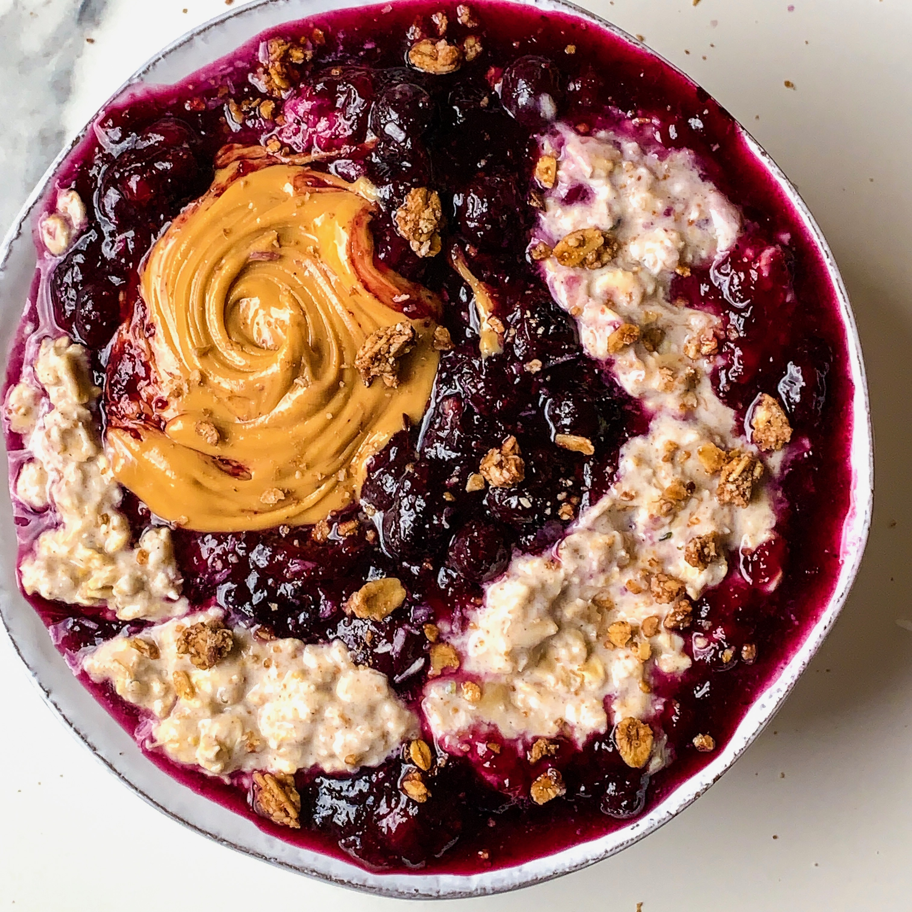 Blueberry Pie Overnight Oats