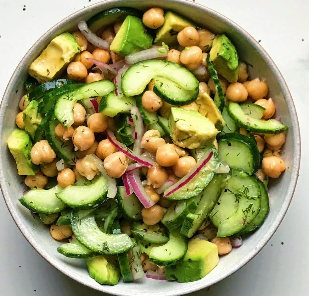 Cooling Chickpea Cucumber Salad