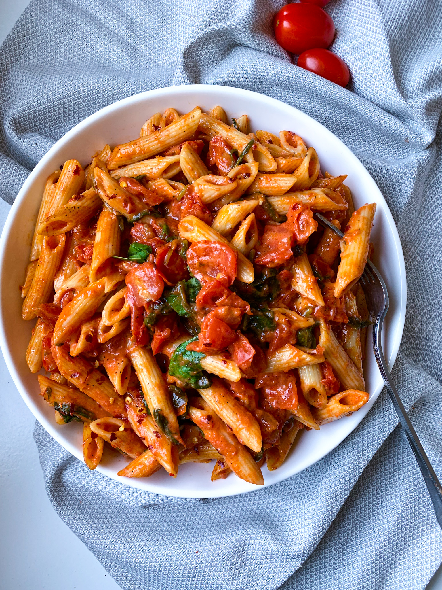 Cashew Alfredo Rosé Pasta
