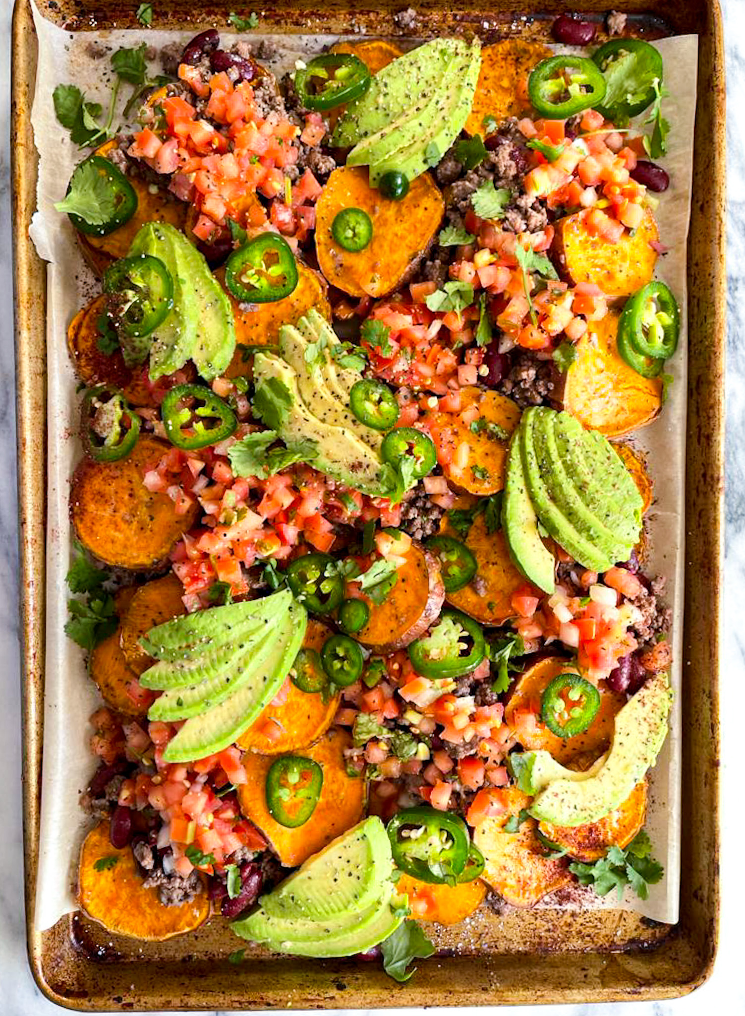 Southwest Sweet Potato Nachos! (paleo, gluten-free & dairy-free!)